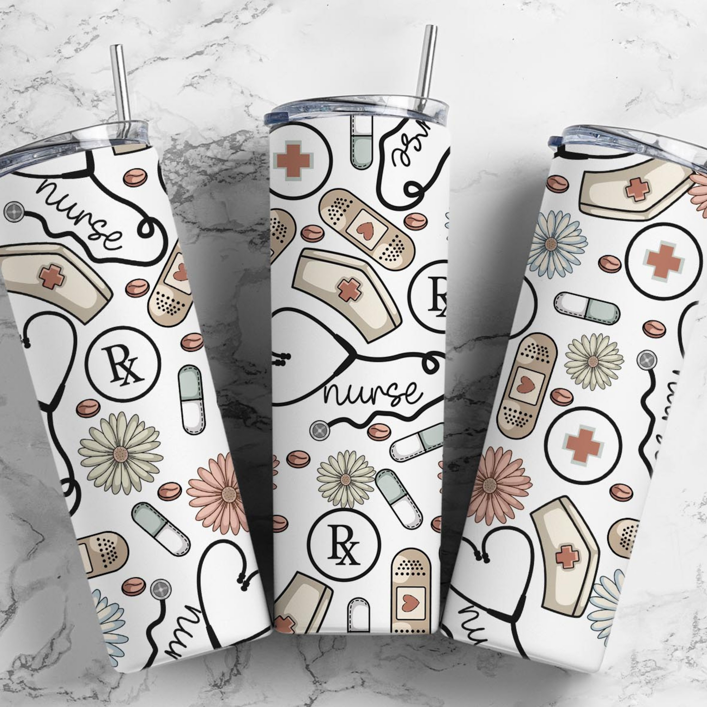 Soft Nurse 20 Oz Tumbler Pretty Blank Design, LLC