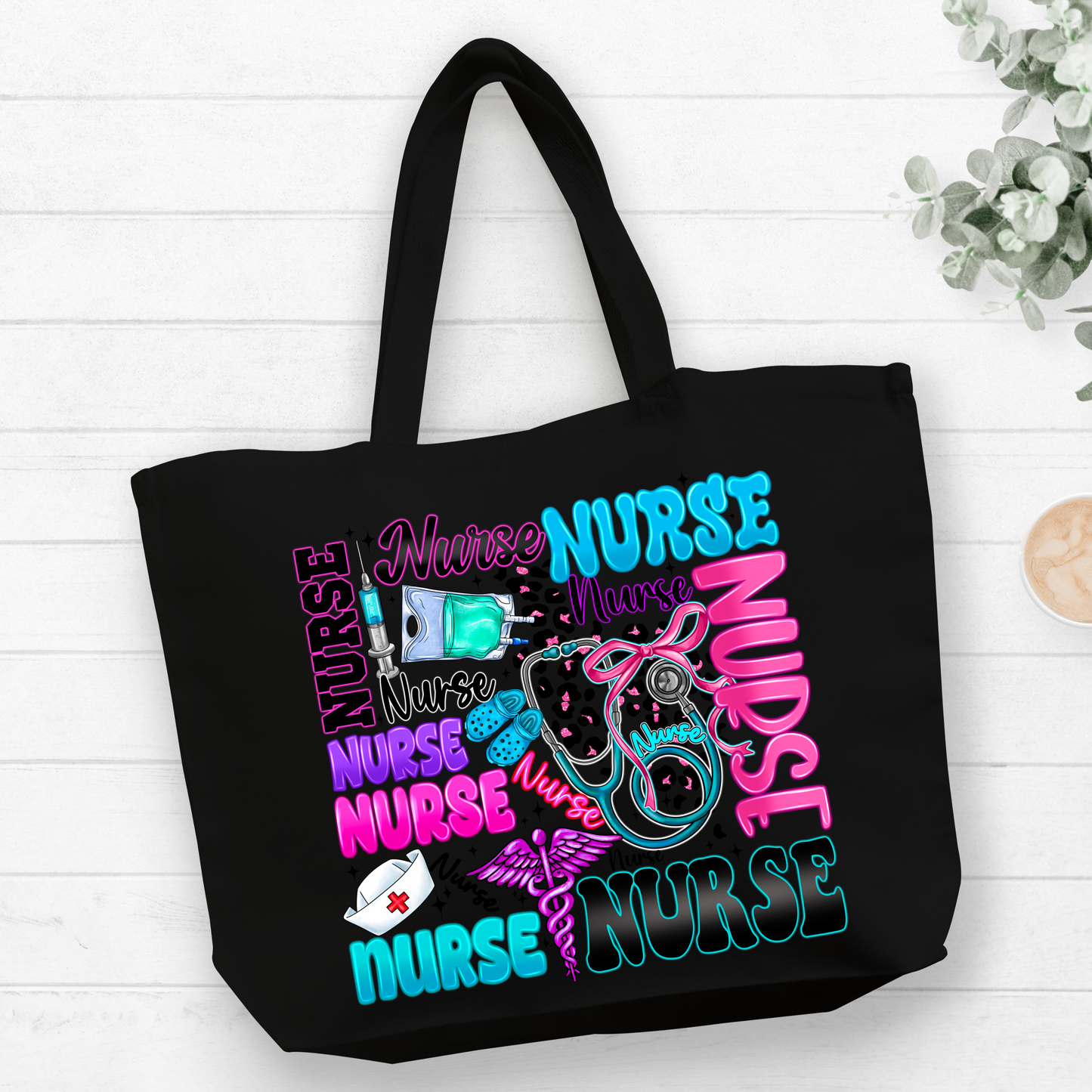 Nurse is Tote Bag Pretty Blank Design, LLC