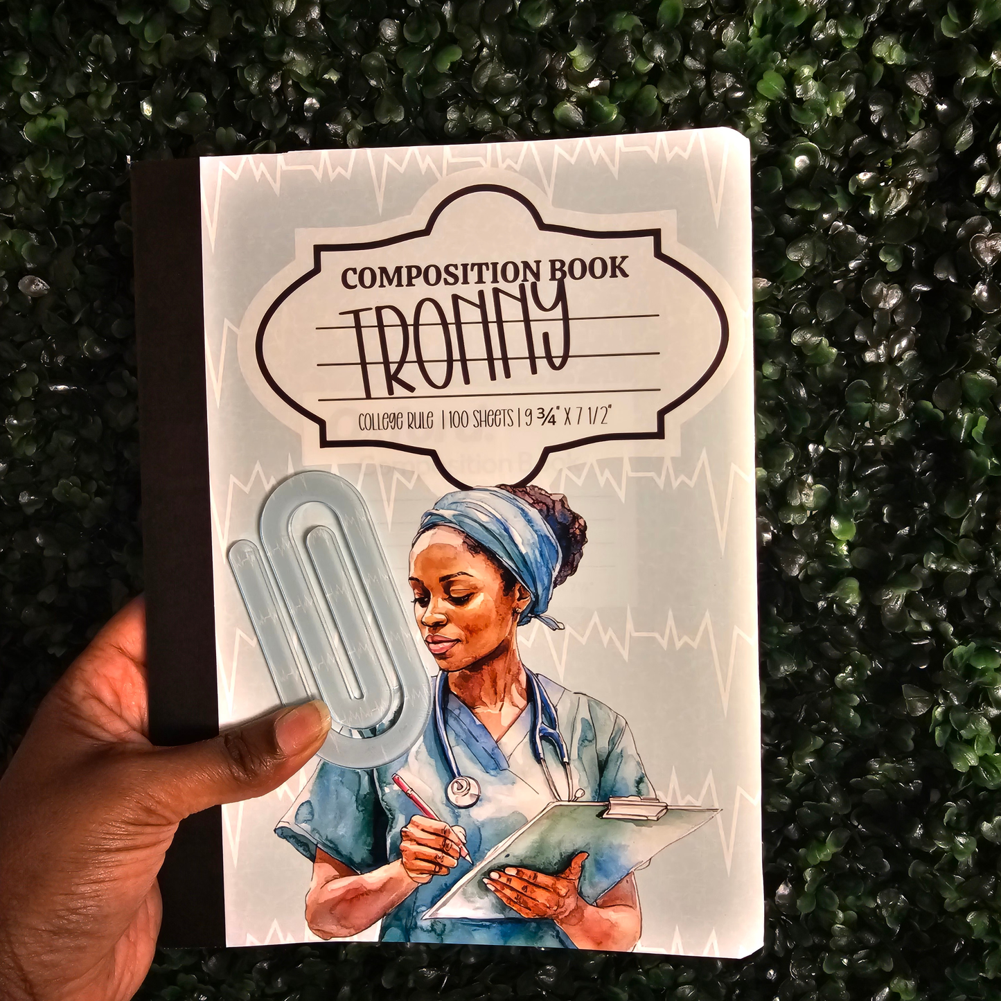 Nurse-Inspired Composition Book Pretty Blank Design, LLC