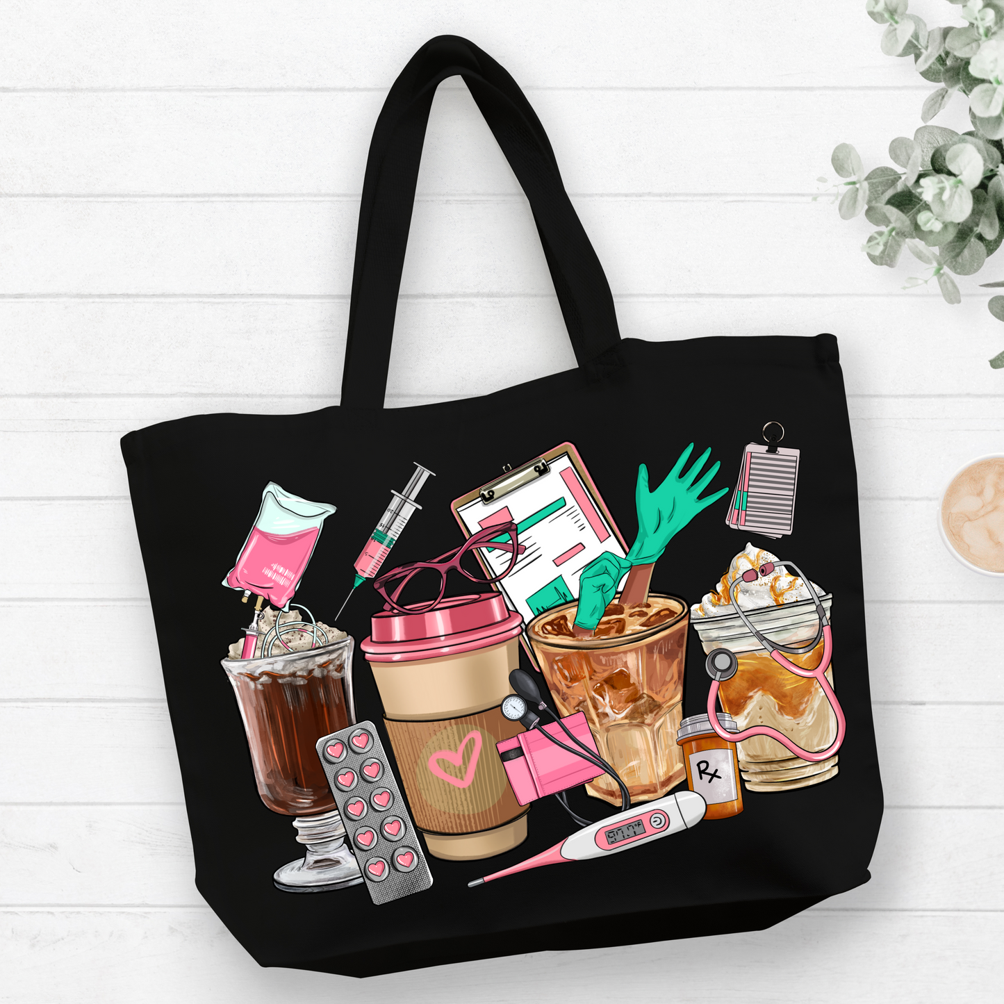 Nurse Essentials Tote Bag Pretty Blank Design, LLC