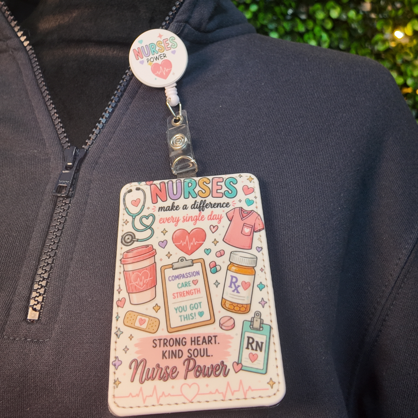 Nurse Fuel Badge Holder | Cute Retractable Nurse Badge Reel | Nurse Gift