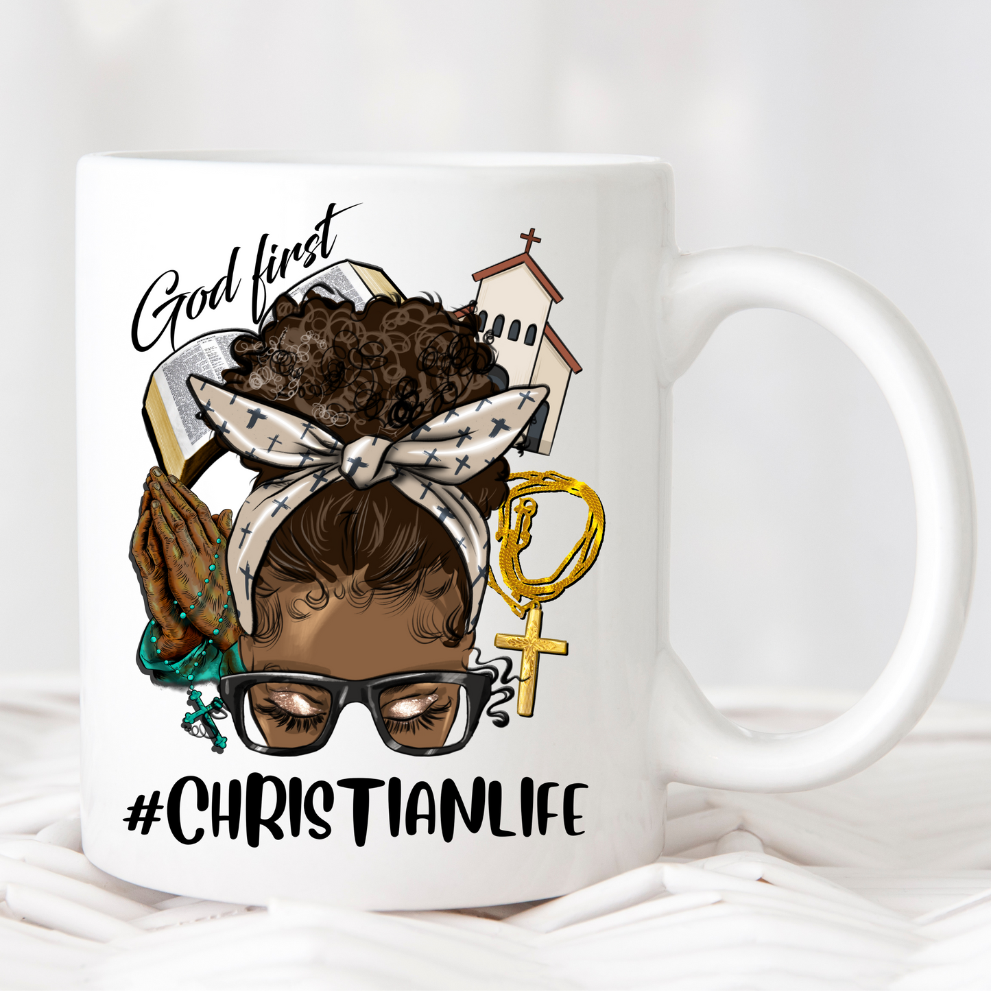 Christian Life Messy Bun Pretty Blank Design, LLC