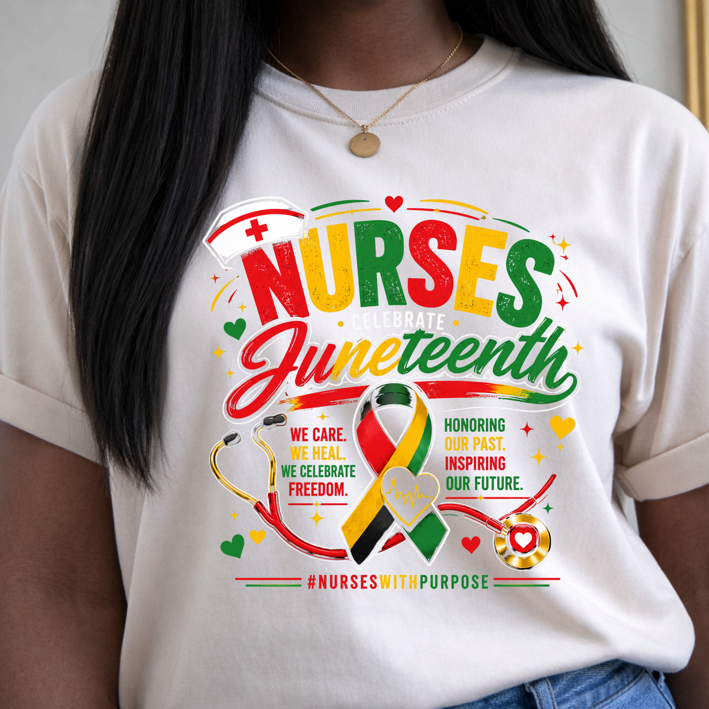 Nurses Celebrate Juneteenth | Nurses With Purpose Tee