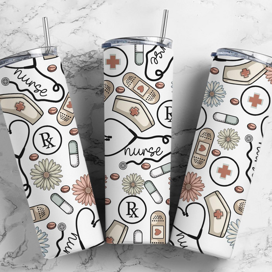 Soft Nurse 20 Oz Tumbler Pretty Blank Design, LLC