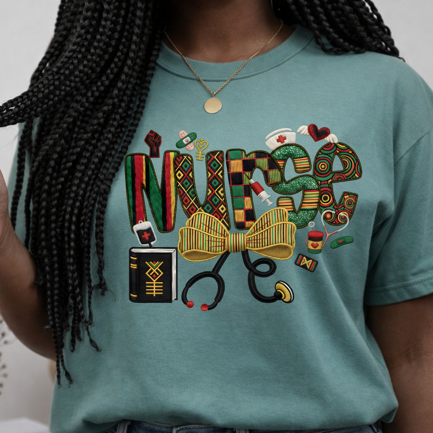 Juneteenth Nurse Life Comfort Colors Tee