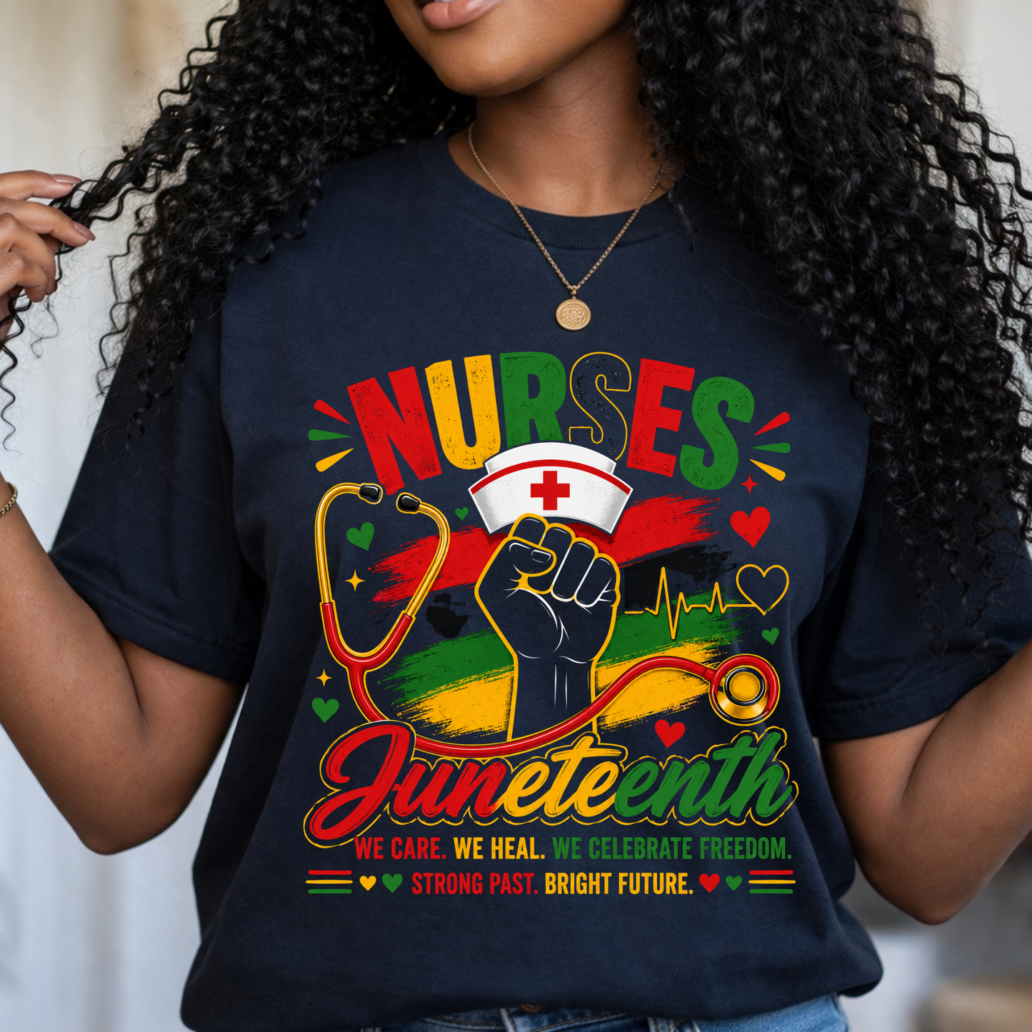 Nurses Celebrate Freedom Juneteenth Tee