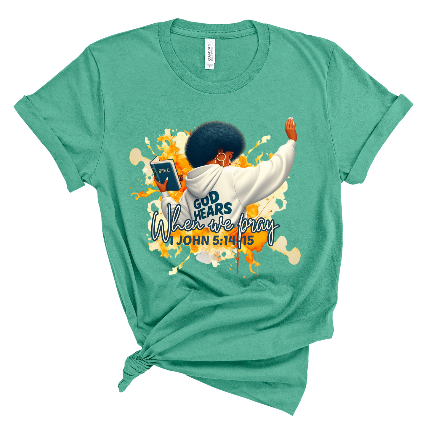 God Hears When We Pray T-Shirt Pretty Blank Design, LLC