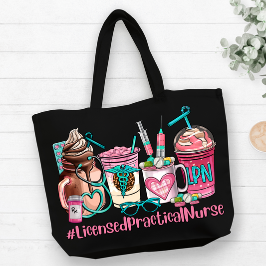 Licensed Practical Nurse Tote Bag Pretty Blank Design, LLC