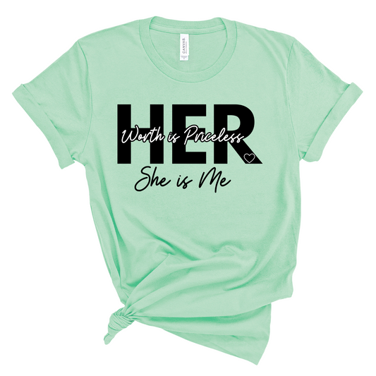 Her Worth is Priceless - Black Pretty Blank Design, LLC