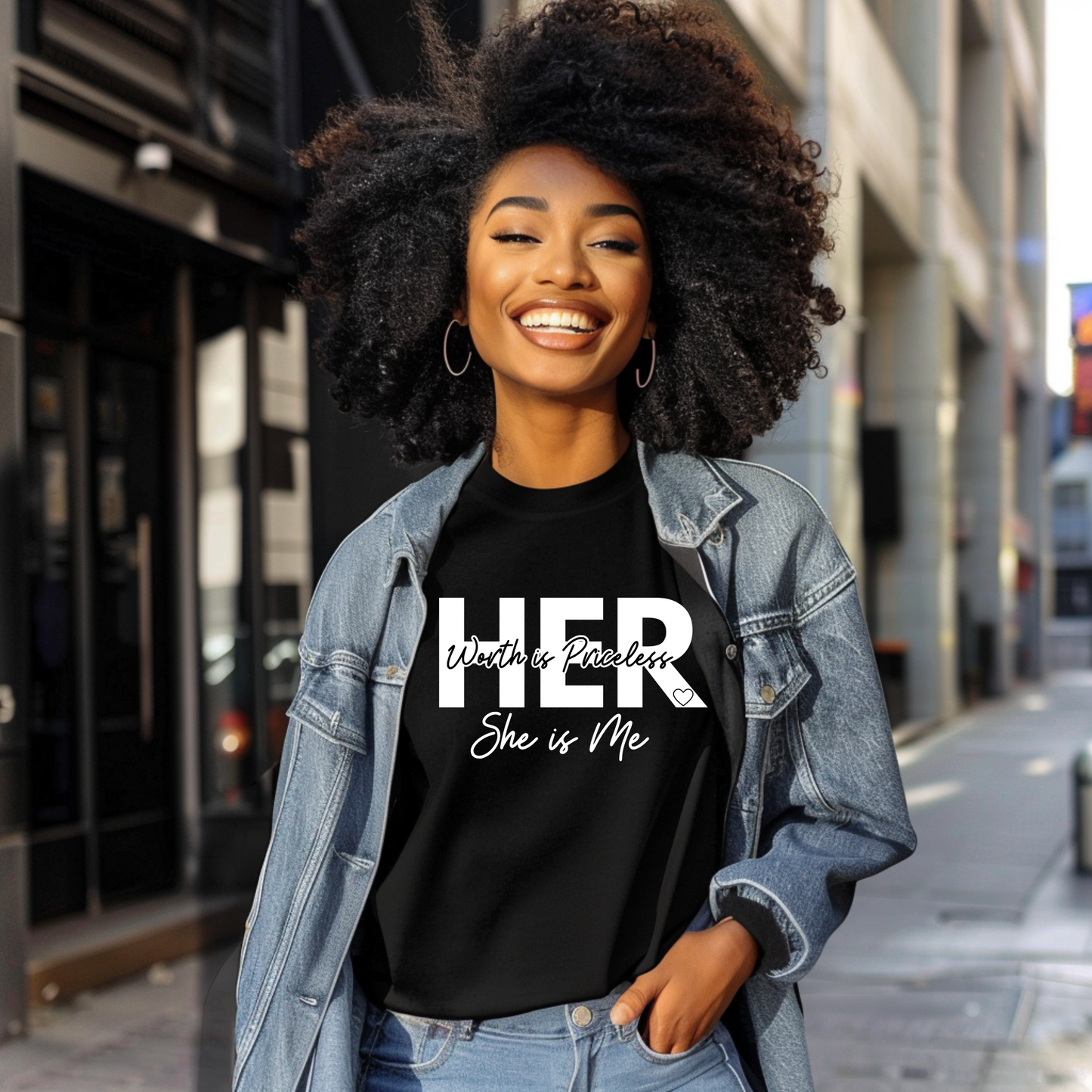 Her Worth is Priceless - White Pretty Blank Design, LLC