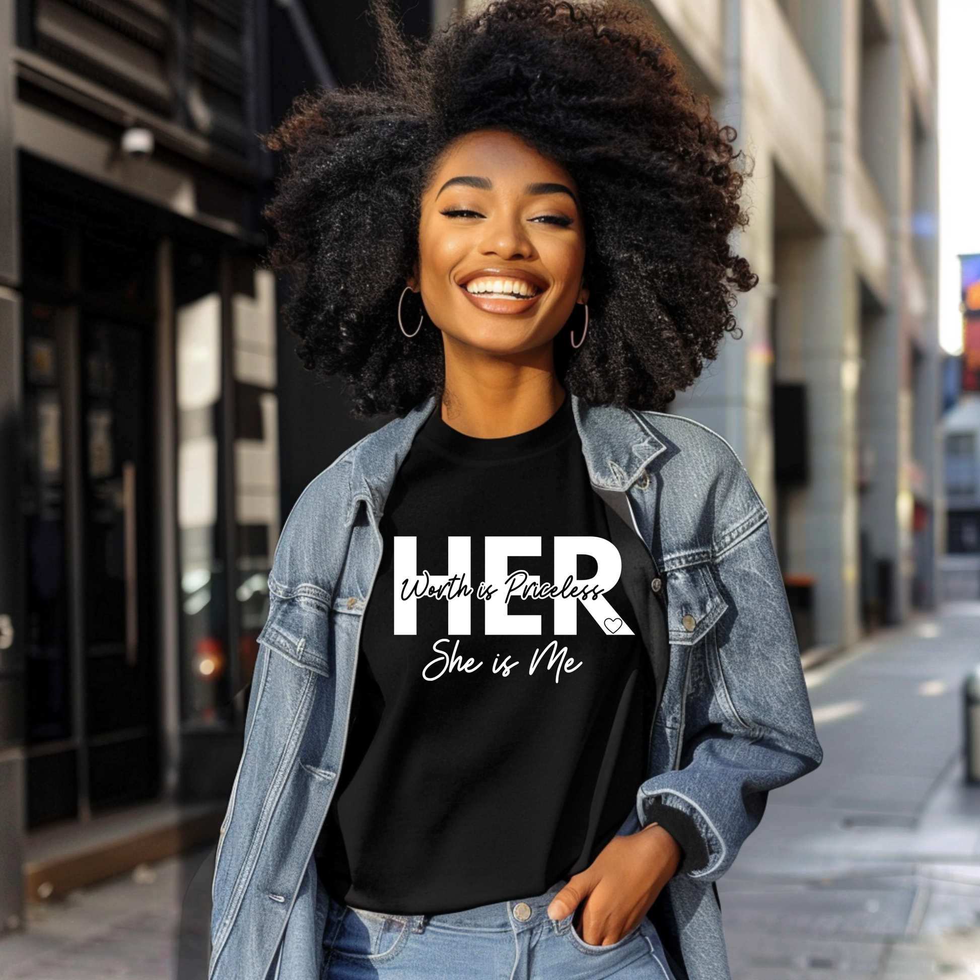 Her Worth is Priceless - White Pretty Blank Design, LLC