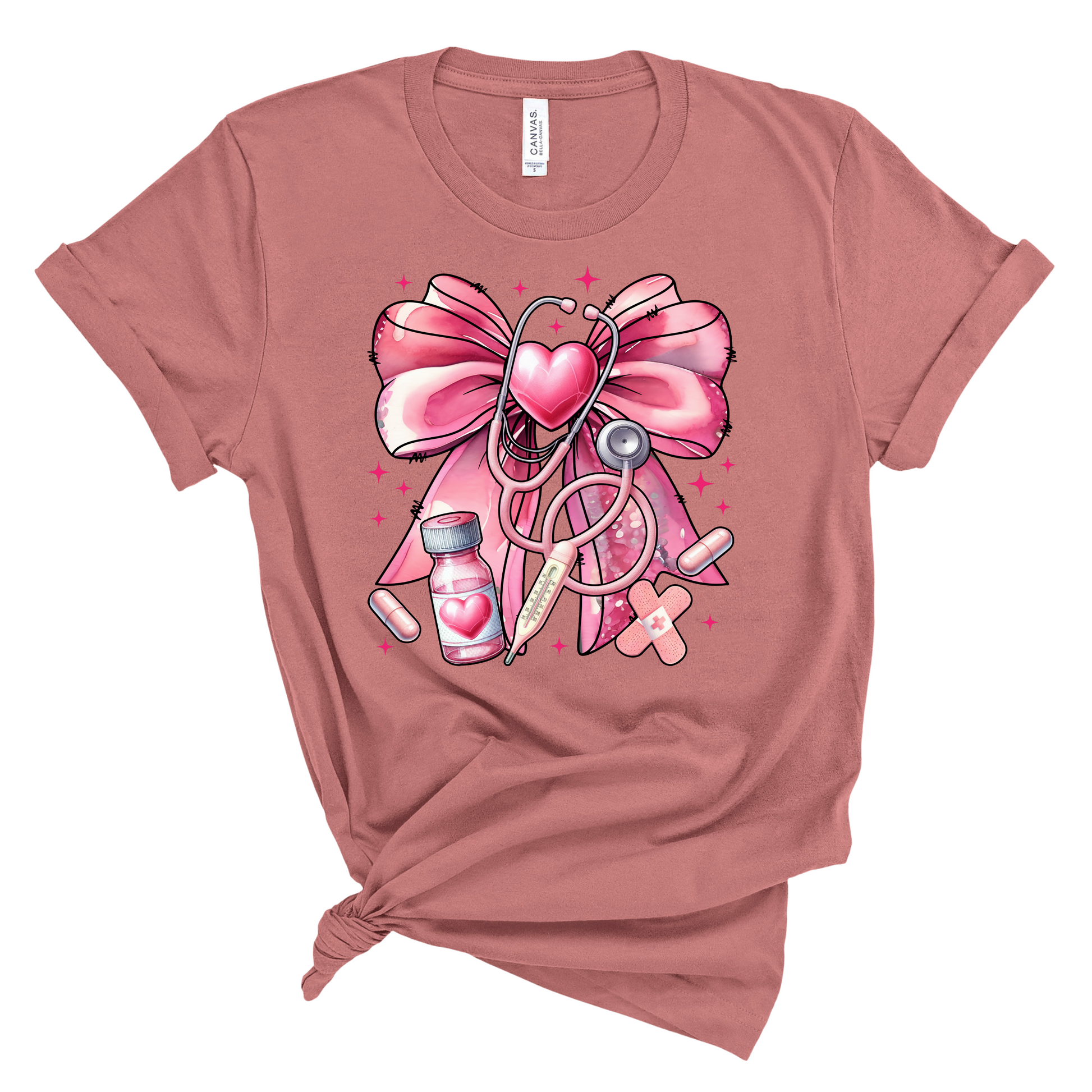 Nurse Ribbon T-shirt Pretty Blank Design, LLC