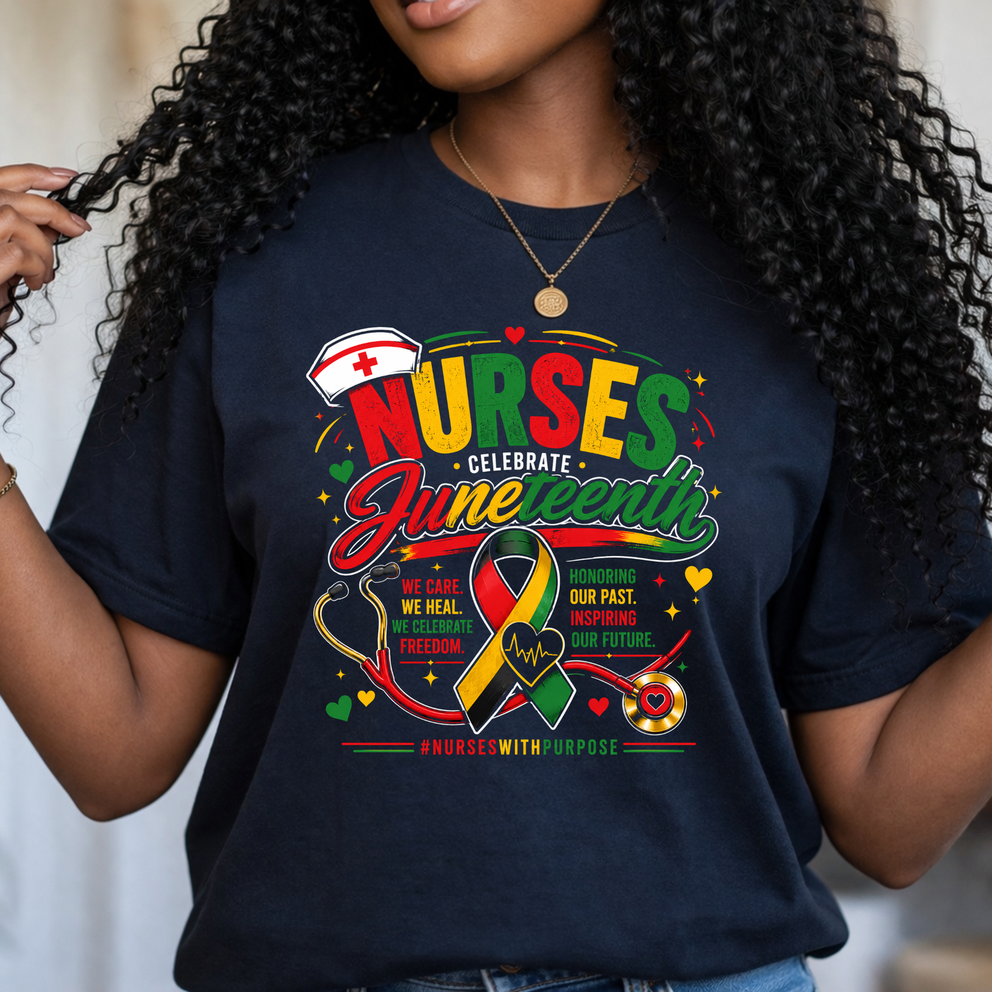 Nurses Celebrate Juneteenth | Nurses With Purpose Tee