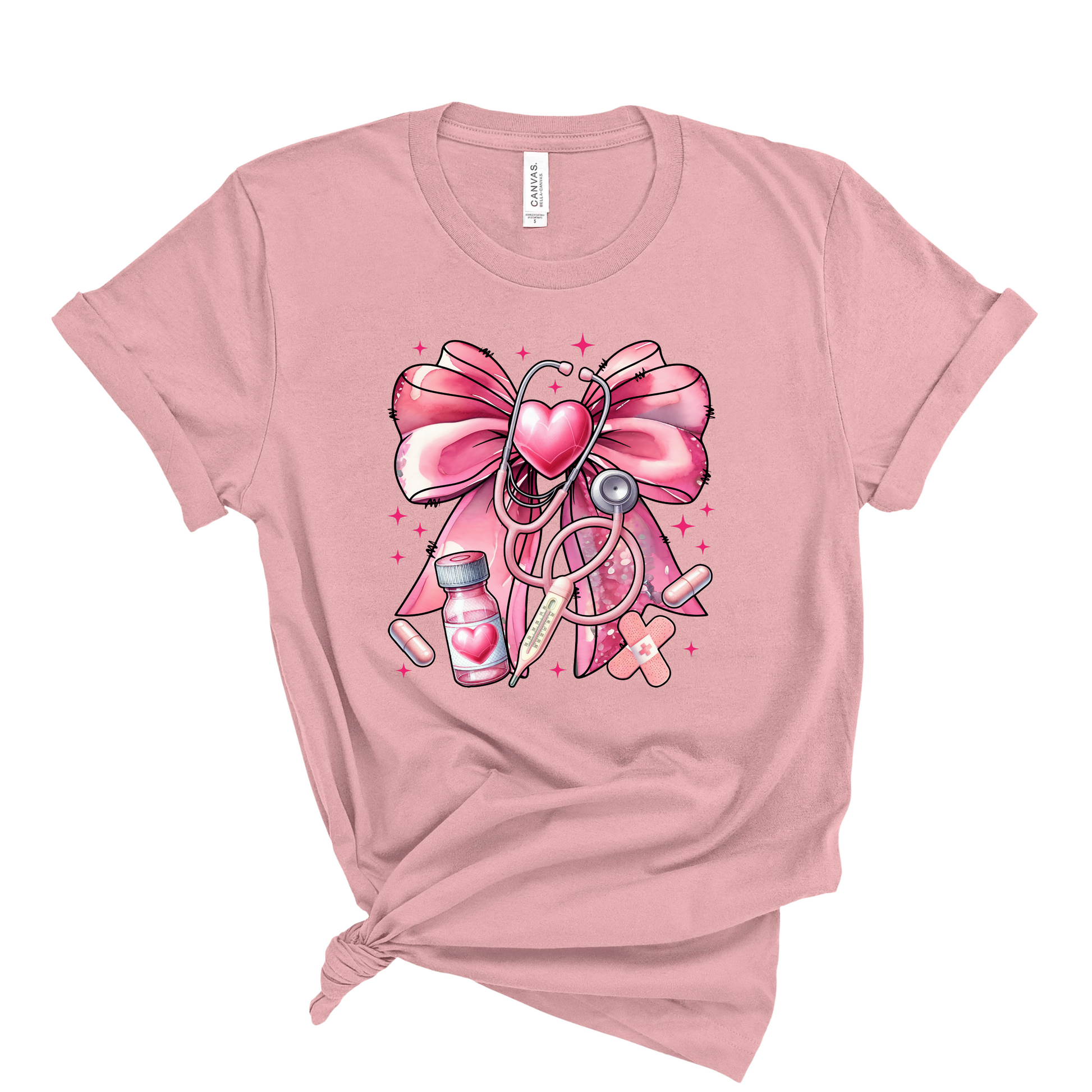 Nurse Ribbon T-shirt Pretty Blank Design, LLC