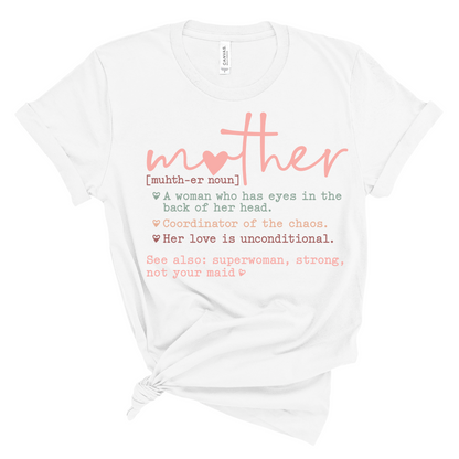 Definition of Mother T-shirt Pretty Blank Design, LLC