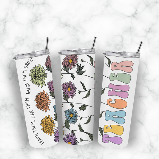 Teacher Tumbler Pretty Blank Design, LLC