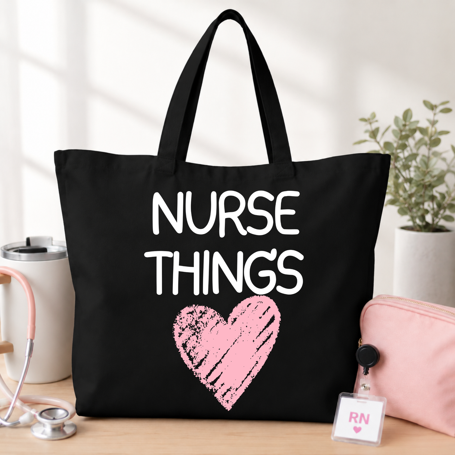 Nurse Things Canvas Tote Bag
