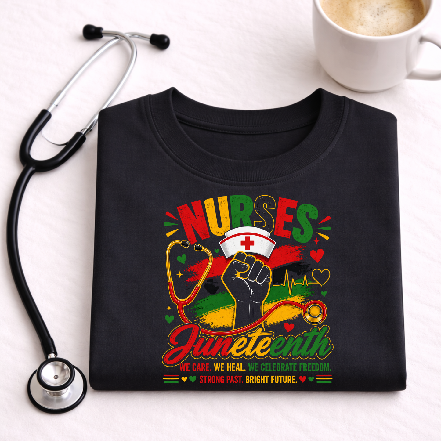 Nurses Celebrate Freedom Juneteenth Tee