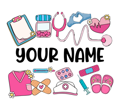 Personalized Nurse Mouse Pad Pretty Blank Design, LLC