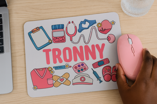Personalized Nurse Mouse Pad Pretty Blank Design, LLC