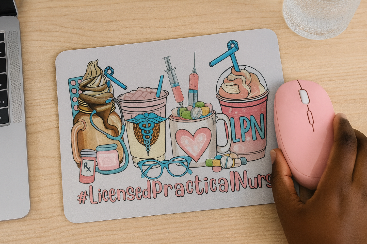 Licensed Practical Nurse Mouse Pad Pretty Blank Design, LLC