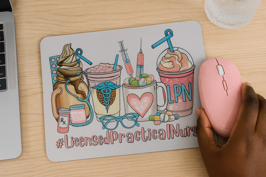 Licensed Practical Nurse Mouse Pad Pretty Blank Design, LLC