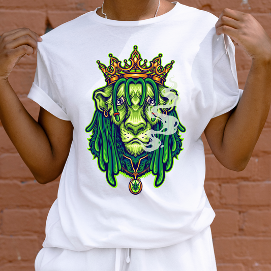 Rasta Lion T-shirt Pretty Blank Design