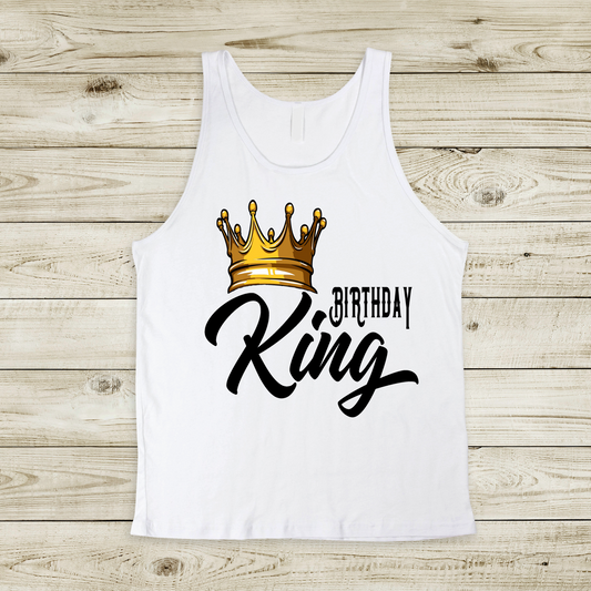 Birthday King Tshirt Pretty Blank Design