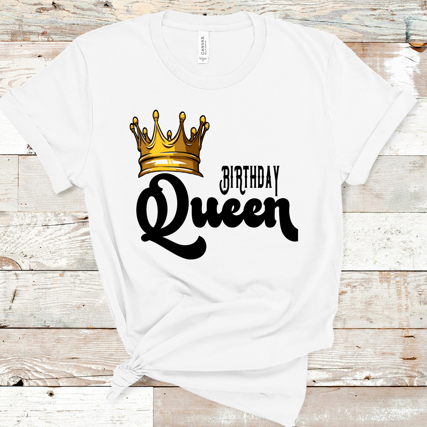 Birthday Queen T-shirt Pretty Blank Design