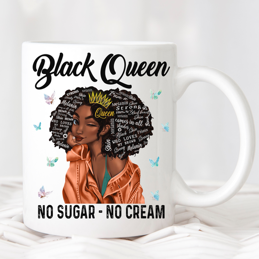 Black Queen Coffee Mug Pretty Blank Design