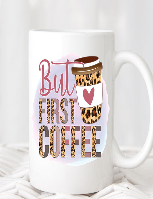 But First Coffee Pretty Blank Design