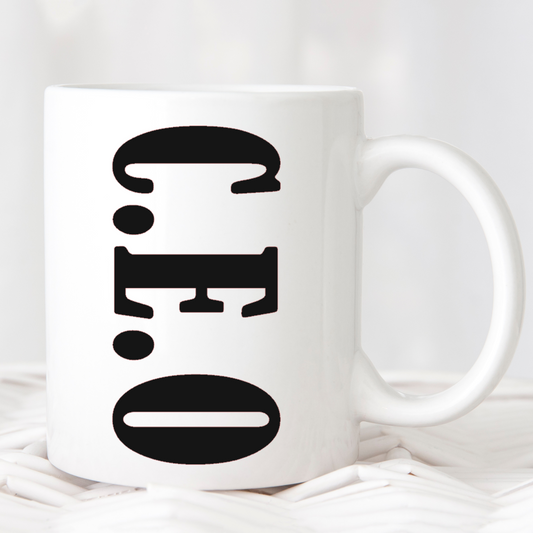 C.E.O Coffee Mug Pretty Blank Design